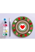 AHŞAP MANDALA 20x20 cm DAİRE MDF üzerine UV baskı modeller- DESENLİ Mandala Set Boyama - 1