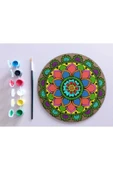 dudu ahşap AHŞAP MANDALA 20x20 cm DAİRE MDF üzerine UV baskı modeller- DESENLİ Mandala Set Boyama - 1