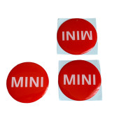 Mini Cooper Logolu 56 Mm Jant Göbek Stıcker (KIRMIZI) thumbnail 2