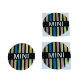 MINI COOPER RENKLİ 56 MM JANT GÖBEK DAMLA STICKER thumbnail 2