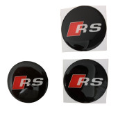 AUDI RS LOGOLU 56 MM JANT GÖBEK DAMLA STICKER thumbnail 2