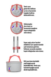 PONY GRİ TEMİZ & KİRLİ SUYU AYIRMA ÖZELLİĞİ OTOMATİK TEMİZLİK SETİ MOP PASPAS - 4