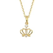 14 Ayar Taç Taşlı Altın Kolye 1,71 gr thumbnail 1