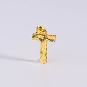 14 Ayar Altın T Harfi Kolye Ucu 0.54 gr thumbnail 1