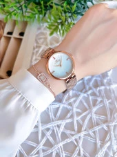 Ferro Rose/Gold Renk Kararmaz Renk Atmaz 3 Atm  Özel Tasarım Kadın Kol Saati EFL21100C thumbnail 3