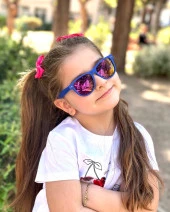 WAYFARER MAVİ/MOR AYNA Polo Exchange Çocuk Gözlüğü - 2