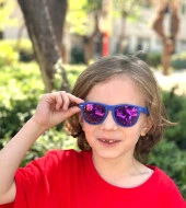 WAYFARER MAVİ/MOR AYNA Polo Exchange Çocuk Gözlüğü - 8