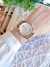 Ferro İç Fonksiyonları Aktif Rose/Gold Renk Kararmaz Renk Atmaz 3 Atm Kadın Kol Saati EFL41172C thumbnail 2