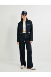 Bomber Ceket Fermuarlı Ribanalı Cepli - 2