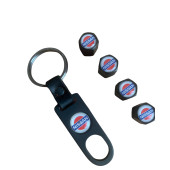 NİSSAN METAL ANAHTARLIK VE 4 ADET METAL SİBOP KAPAK TAKIM thumbnail 1