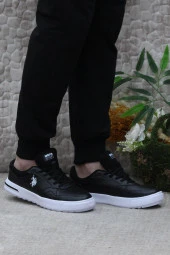U.S. Polo Assn. Sampo 4FX Siyah Beyaz Orijinal Ürün Sneaker Spor Ayakkabı thumbnail 2