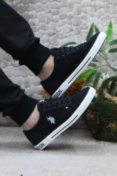 U.S. Polo Assn. Teo Tex Siyah Orijinal Ürün Sneaker Keten Erkek Ayakkabı thumbnail 5