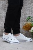 U.S. Polo Assn. Teo Tex Beyaz Orijinal Ürün Sneaker Keten Erkek Ayakkabı thumbnail 1
