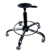 Kendinden Çemberli Bar Taburesi Ayağı Siyah Pistonlu Mekanizmalı - 4