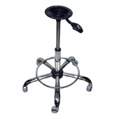 Kendinden Çemberli Bar Taburesi Yıldız Ayağı Krom Pistonlu Mekanizmalı - 2