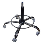 Kendinden Çemberli Kasiyer Taburesi Yıldız Ayağı Siyah Pistonlu - 3