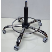 Kendinden Çemberli Kasiyer Taburesi Yıldız Ayağı Siyah Pistonlu - 4