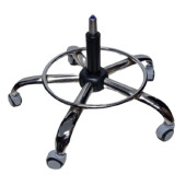 Kendinden Çemberli Ofis Taburesi Siyah Pistonlu Tekerlekli - 4