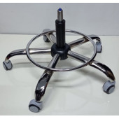 Kendinden Çemberli Ofis Taburesi Siyah Pistonlu Tekerlekli - 6