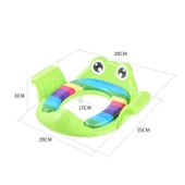 Kurbağa Model Çocuk-Bebek Yanlardan Tutmalı Yumuşak Süngerli Klozet Kapağı Adaptörü Mavi - 7