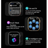 HK9 Mini 41mm Chat Gpt Open Aı Versiyon Amoled Ekran Çift Kordon Akıllı Saat ( Pembe ) - 5