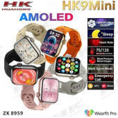 HK9 Mini 41mm Chat Gpt Open Aı Versiyon Amoled Ekran Çift Kordon Akıllı Saat ( Pembe ) - 9