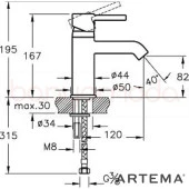 Artema A41984 Minimax S Lavabo Bataryası thumbnail 3