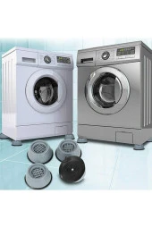 TOPTANBULURUM Çamaşır Makinesi Titreşim Önleyici Mobilya Yükseltici Kaydırmaz Vantuzlu Stoper Set 4 Adet - 6