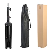 Kuaför Eğitim Mankeni İçin Metal Tripod - Siyah + Taşıma Çantası - 5