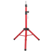 Kuaför Eğitim Mankeni İçin Metal Tripod - Kırmızı + Taşıma Çantası - 4
