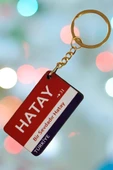 Hatay Şehir Temalı Ahşap Anahtarlık,Çanta,Elbise Süsü - 1