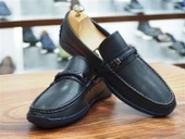 LACİVERT CİLT HAKİKİ DERİ ERKEK LOAFER AYAKKABI - 5