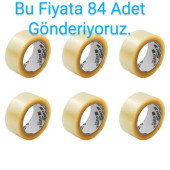 84  ADET AKRİLİK 45 mm x 100 Metre, Şeffaf, Koli Bantı - 1