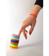 Renkli Lastik Toka 20 Adet - 2