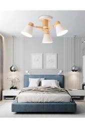 SimaAvize Pretty Ahşap Oynar Başlı Avize thumbnail 2