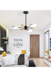 SimaAvize Ahşap Detaylı Hanging Led Avize - 1