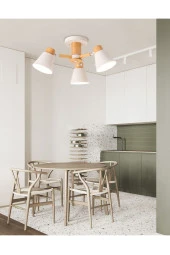 SimaAvize Pretty Ahşap Oynar Başlı Avize thumbnail 1