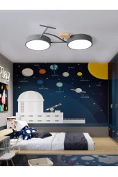 SimaAvize Led Bisiklet Çocuk Odası Avize thumbnail 3