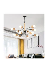 SimaAvize Sima Modern Ahşap Avize2 - 3