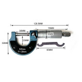 AEK-Tech Mekanik Mikrometre 0-25mm 0.01mm thumbnail 1