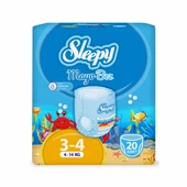 Sleepy Süper ikili Fırsat Paketi(Jeans Külot Bez 4 Numara 30 Adet + Mayo Külot Bez 4 Numara 20 Adet) - 3