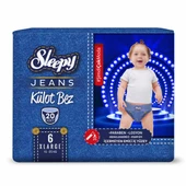 Sleepy Süper ikili Fırsat Paketi(Jeans Külot Bez 6 Numara 20 Adet + Mayo Külot Bez 6 Numara 14 Adet) - 2