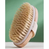 At Kılı Selülit Fırçası Doğal Kuru Cilt Kıl Fırça Masaj Fırçası At Kılı Duş Kesesi - 4