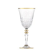 LUX DİK ÇAPRAZ AYAKLI SU BARDAK AĞIZ YALDIZ ALTIN - 2