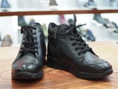 SİYAH CİLT HAKİKİ DERİ UNISEX ÇOCUK GARSON BOT - 5