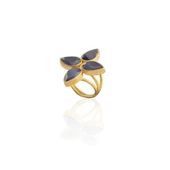 Kadir Jewellery 22 Ayar Altın Kaplama Zirkon Taşlı Kadın Otantik Yüzük - 11