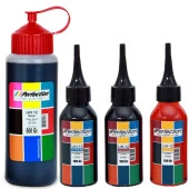 Hp , Epson, Canon, Brother Tanklı Yazıcı Üniversal Mürekkep Dolum Seti 500 ml. + 3 x 100 ml. - 1