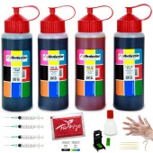 Hp , Canon 2 Kartuşlu Yazıcı Üniversal Aparatlı Mürekkep Dolum Seti 4x500 ml. 25.000 sf. - 1