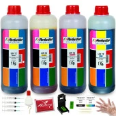 Hp , Canon 2 Kartuşlu Yazıcı Üniversal Aparatlı Mürekkep Dolum Seti 4x1000 ml. 50.000 sf. - 1