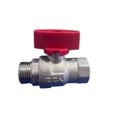 Eca 1/2" Kelebek Volanlı Küresel Valf (Dış Vida+İç Vida) 102122381 thumbnail 2